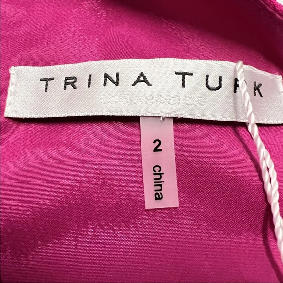 Trina Turk Jovial Dress Warm Magenta - Picture 6 of 6
